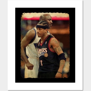 MJ vs Iverson Vintage Posters and Art